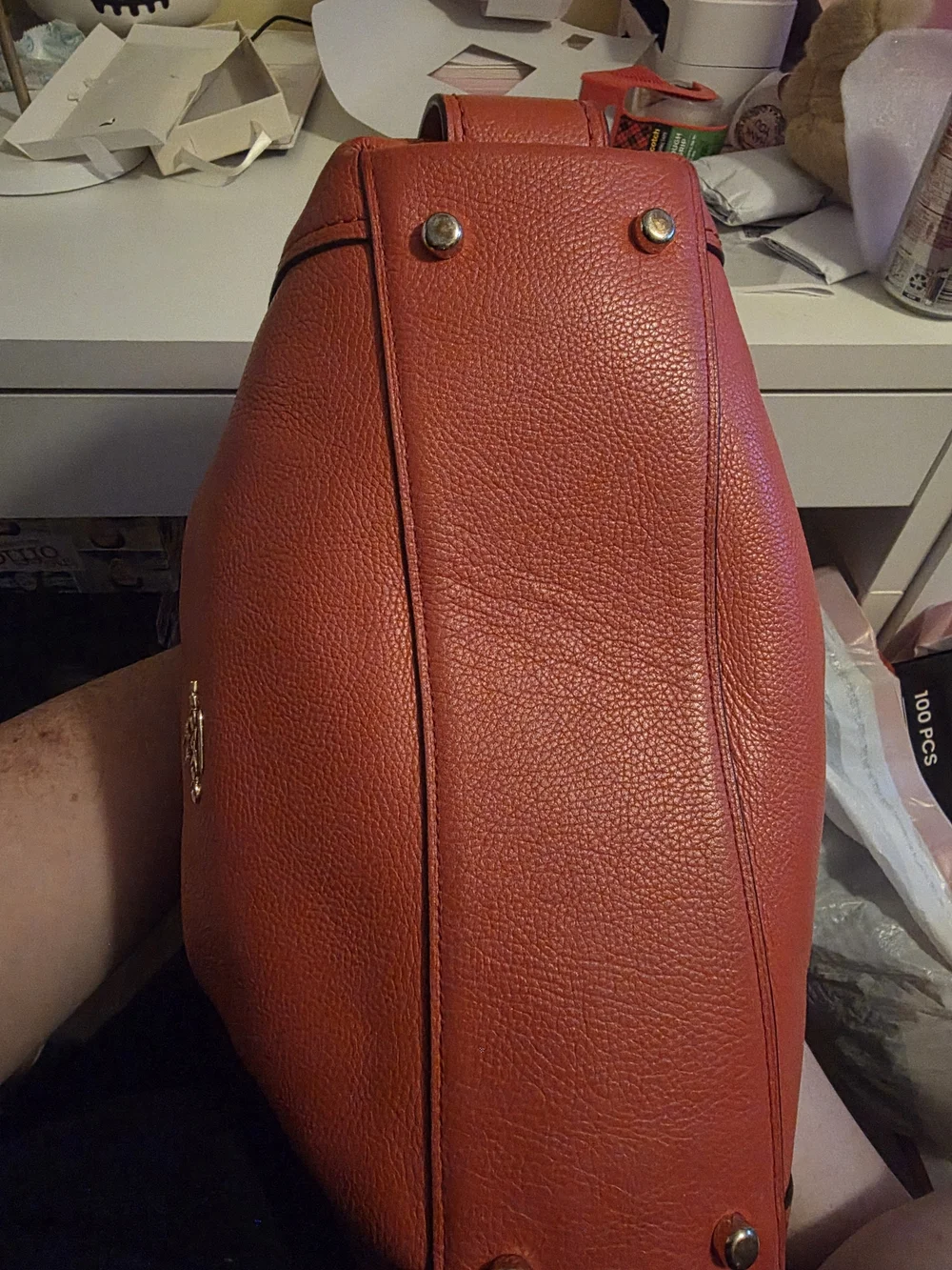 Coach Edie 30 Shoulder Bag in Coral